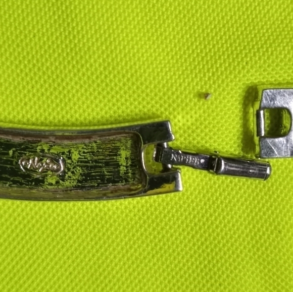 Napier silvertone choker collar necklace shows some wear - Picture 2 of 6